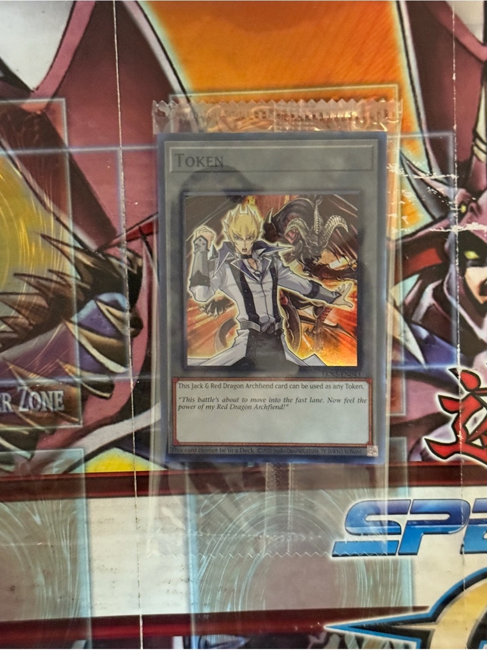 Yugioh Konami Yu-Gi-Oh! TCG Jack Atlas & Red Dragon Archfiend Token English